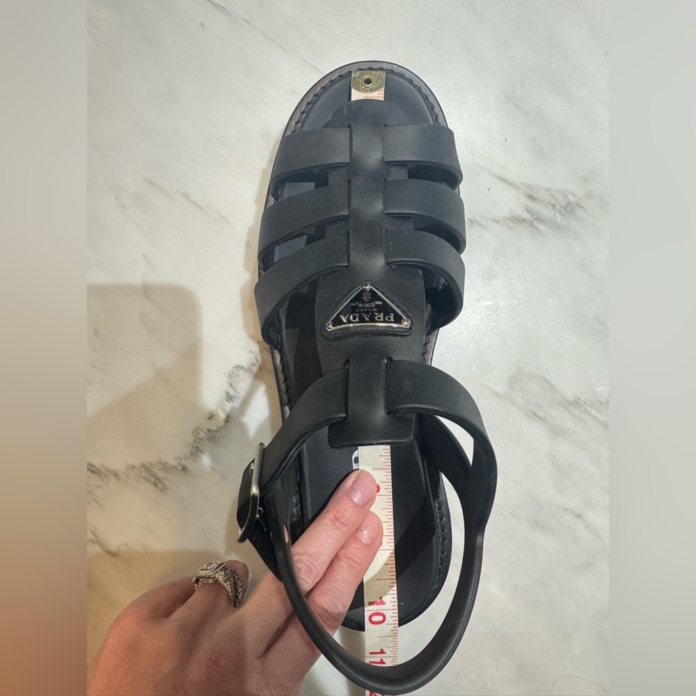 Prada Black Cage Sandals size 40 - Picture 16 of 17
